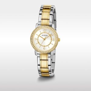 GUESS Ladies Silver Tone/Gold Tone Analog Watch